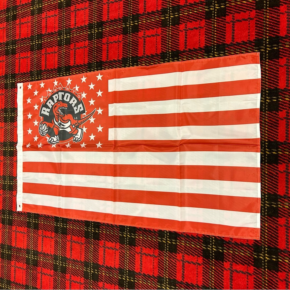 Brand new Toronto Raptors banner flag